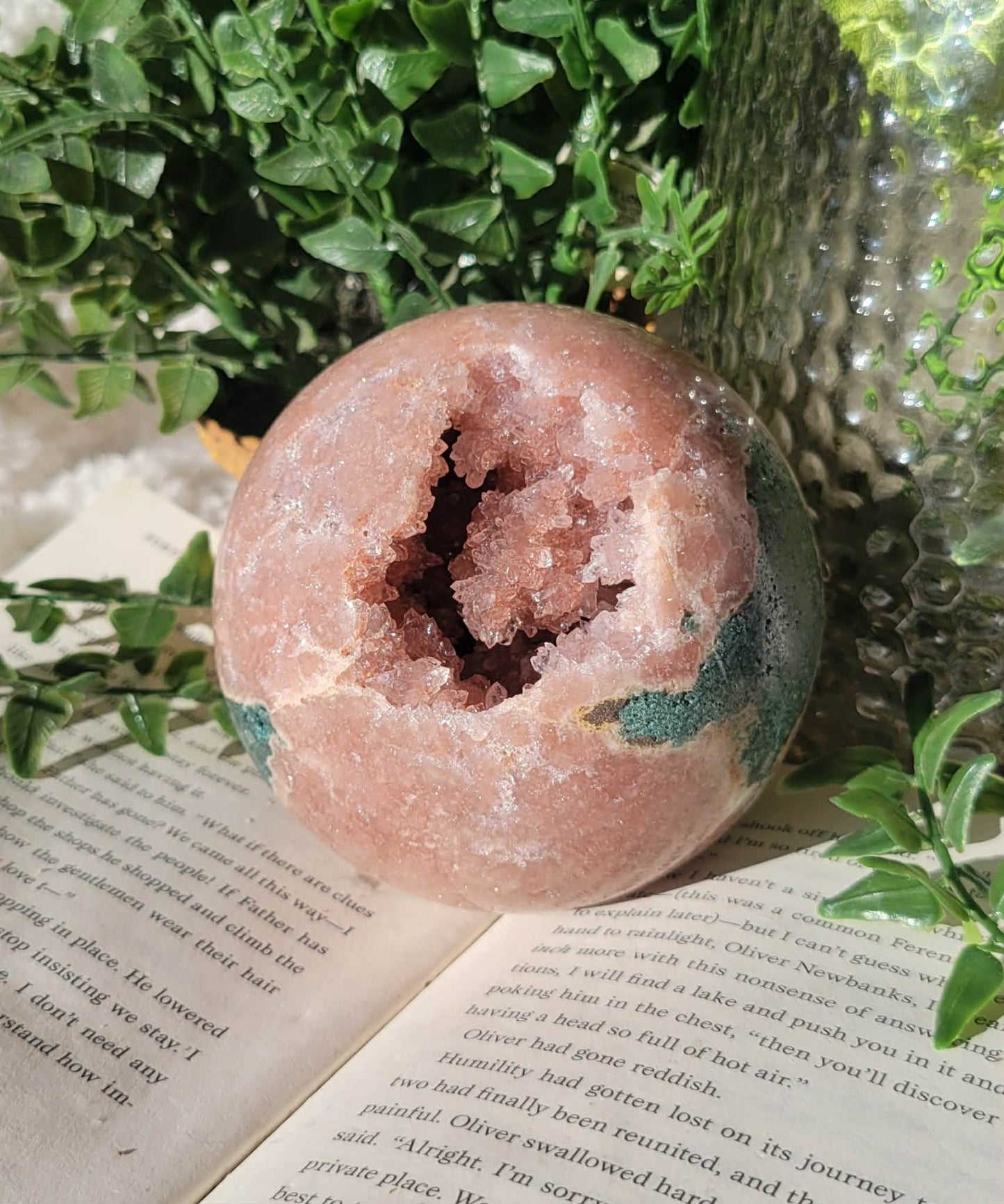 Druzy Pink Amethyst Sphere 98MM