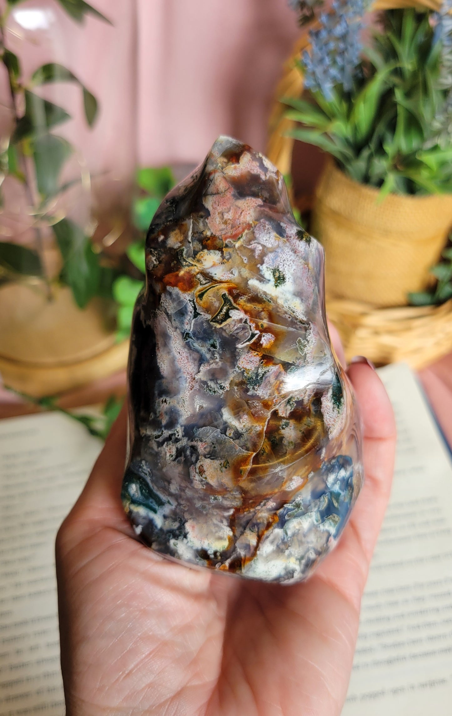 Moody cosmic jasper flame