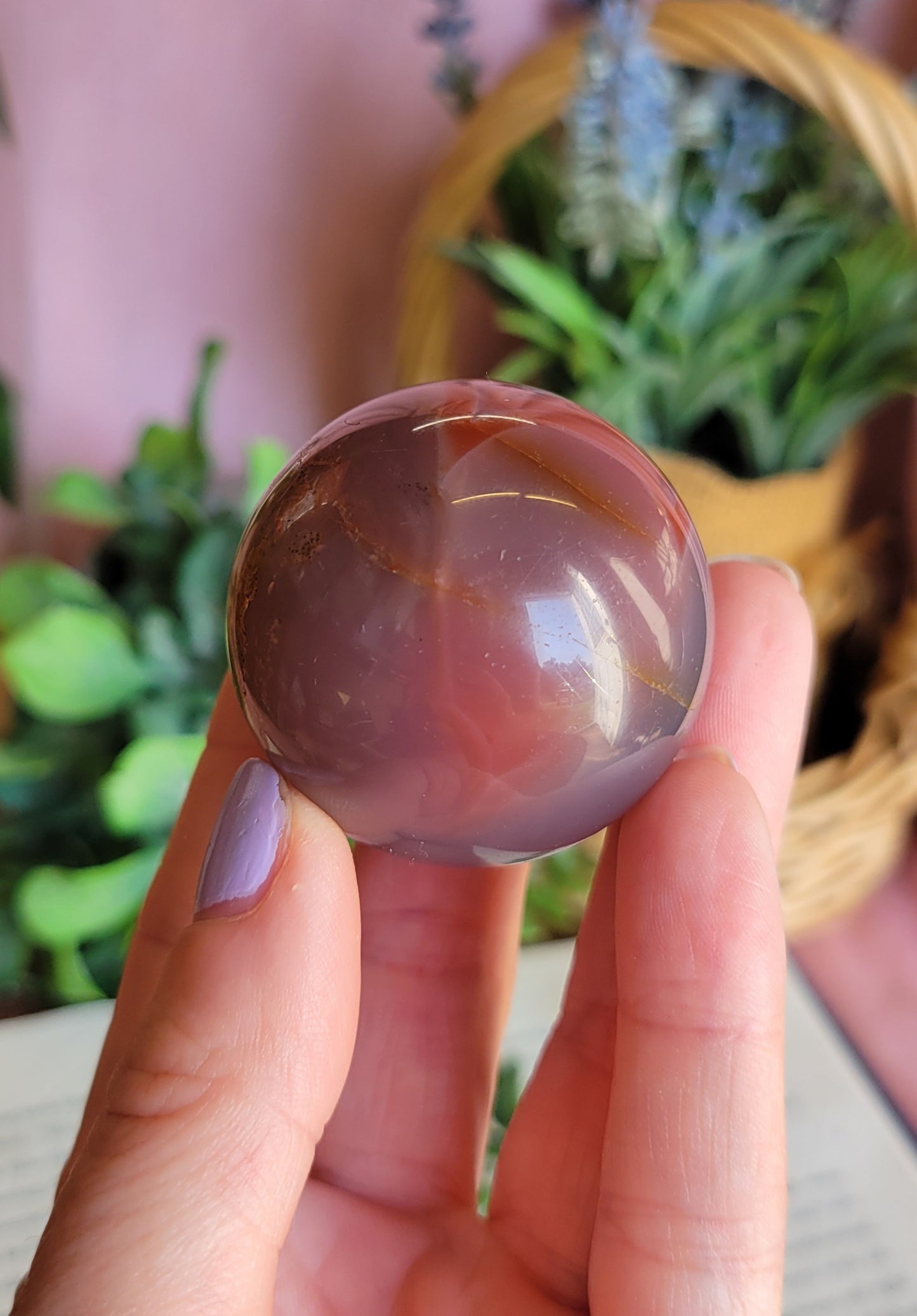 41mm Swazi agate sphere