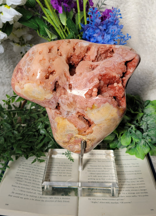 High quality pink amethyst statement piece