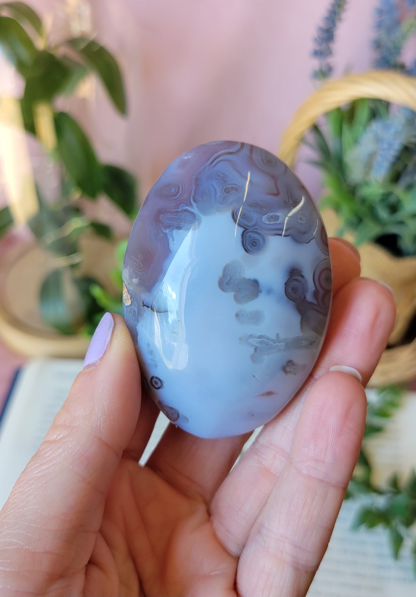 Swazi agate palm stone