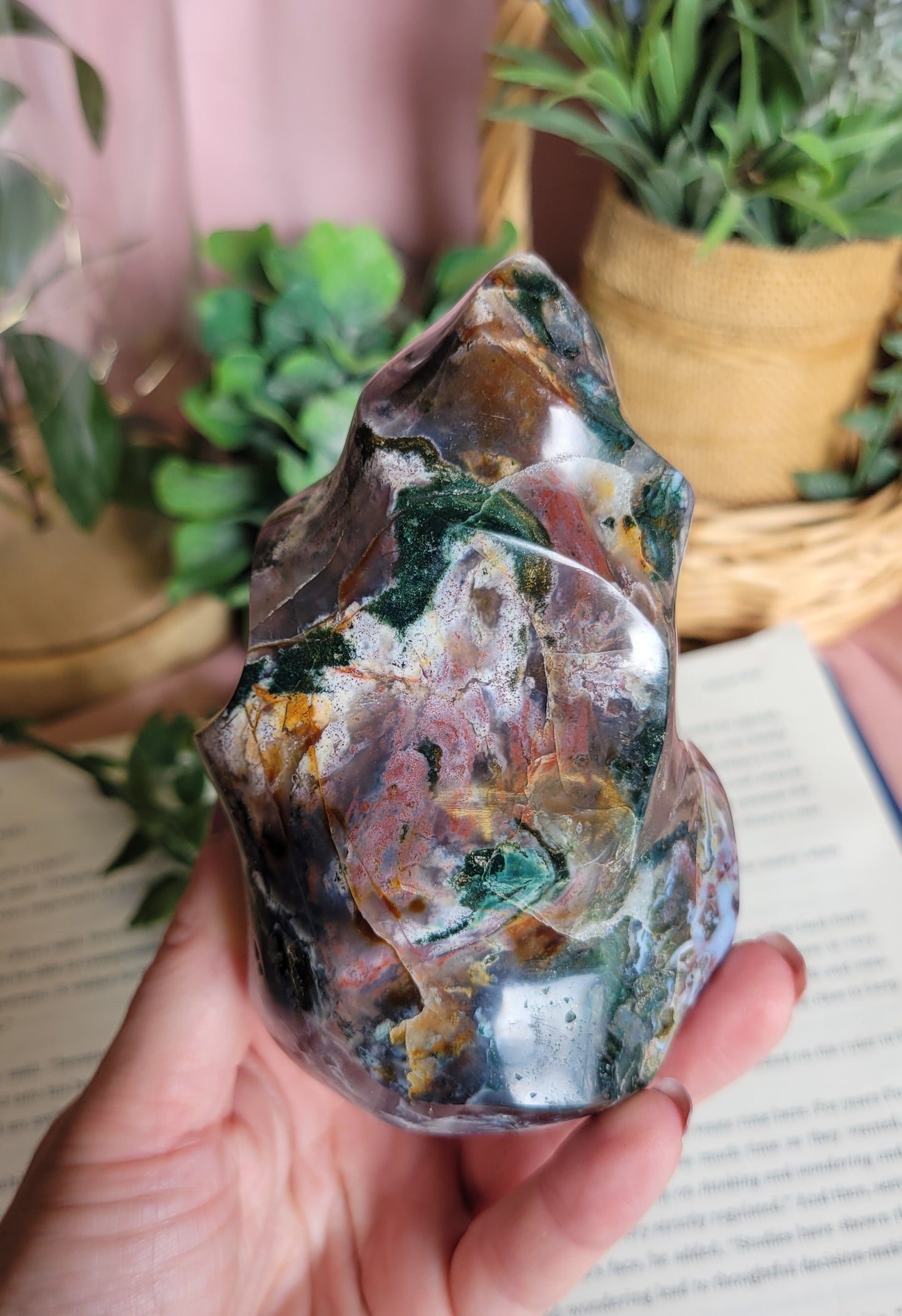 Moody cosmic jasper flame