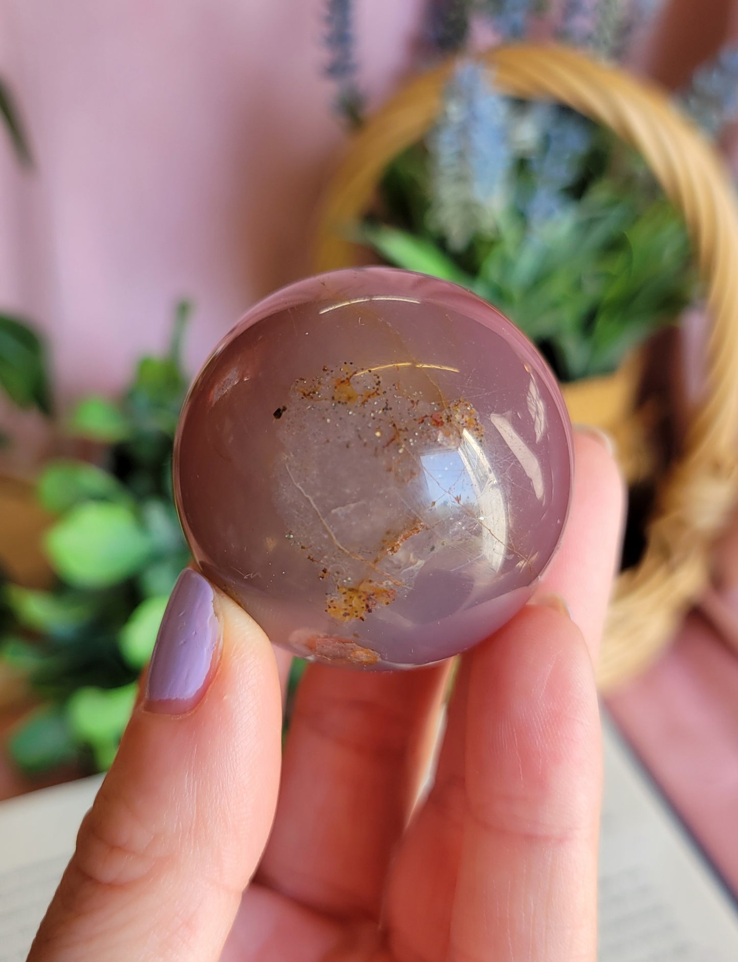 41mm Swazi agate sphere