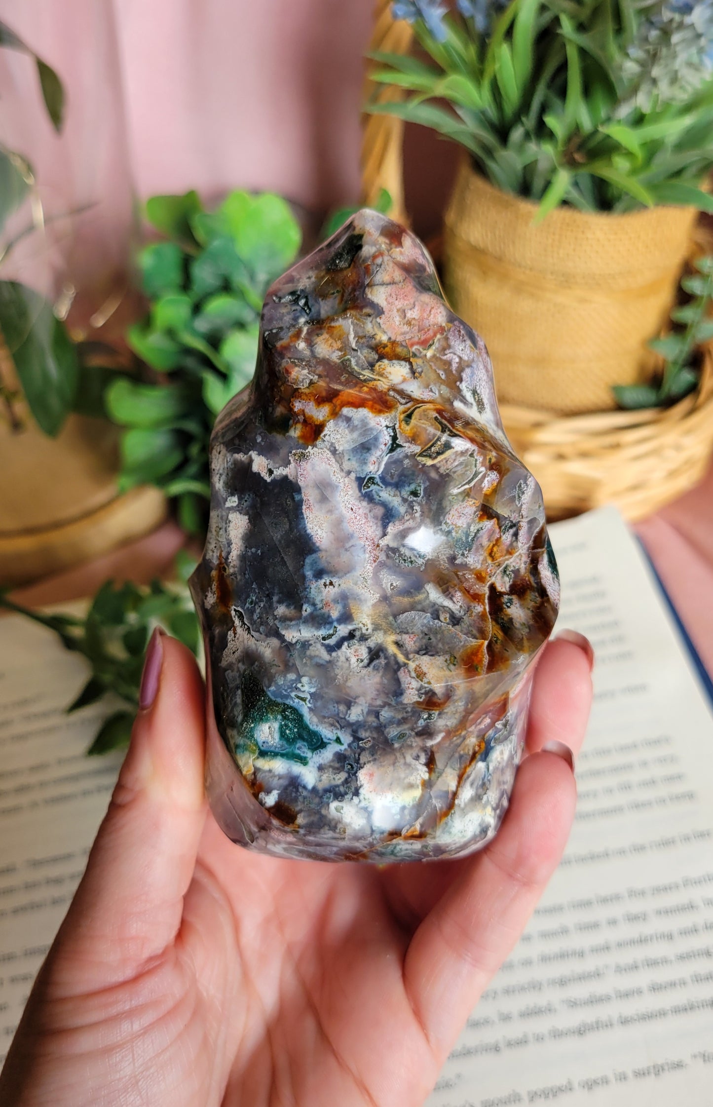 Moody cosmic jasper flame