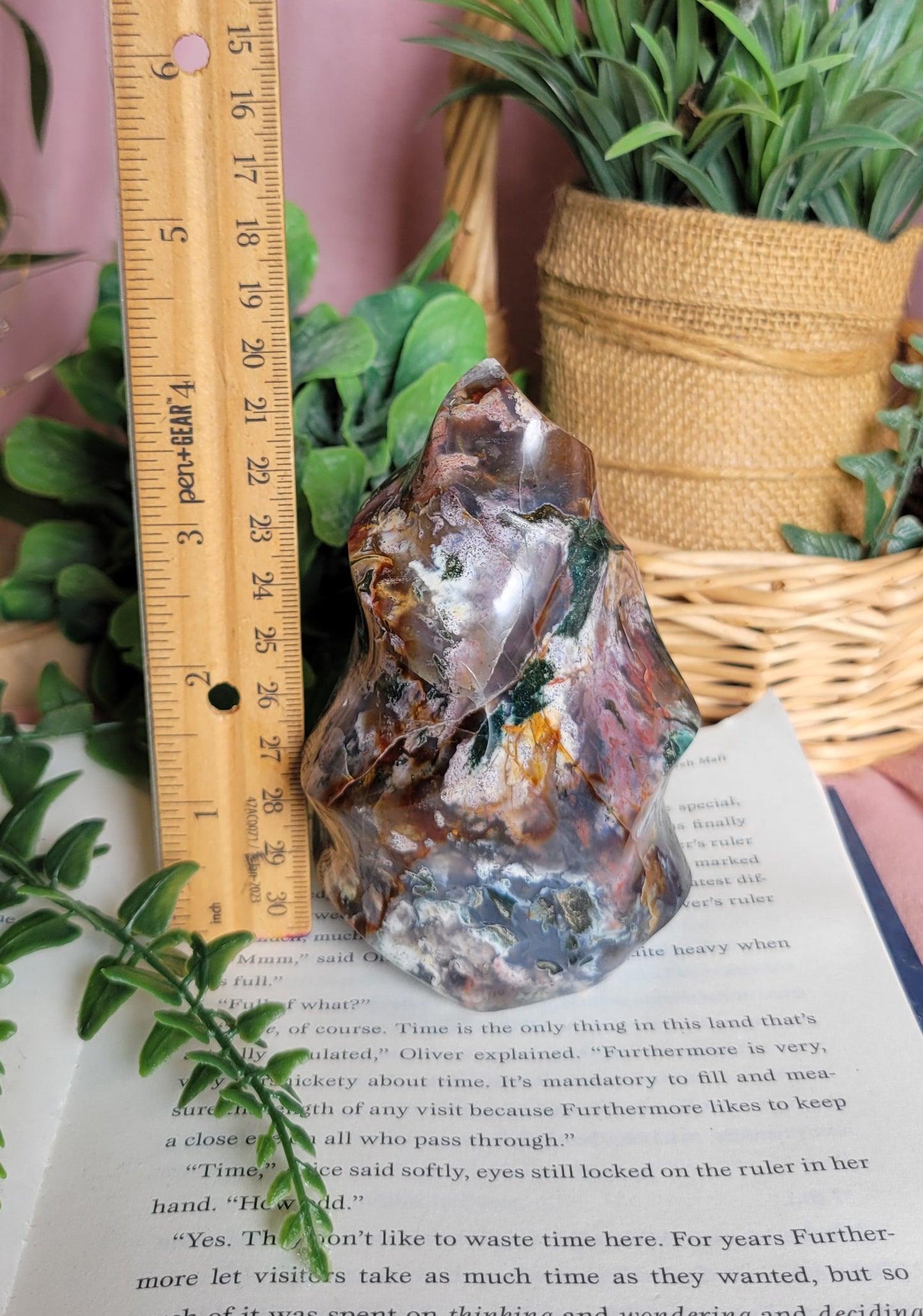 Moody cosmic jasper flame