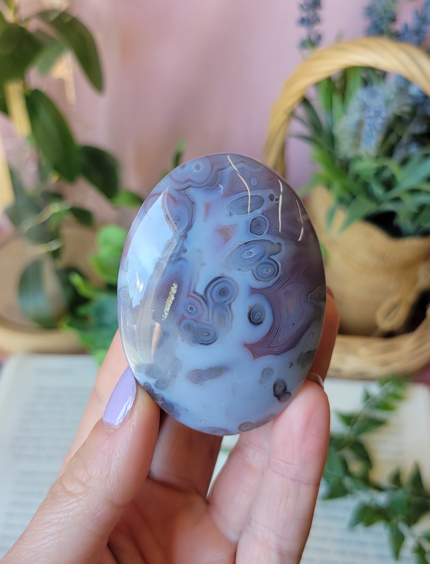 Swazi agate palm stone