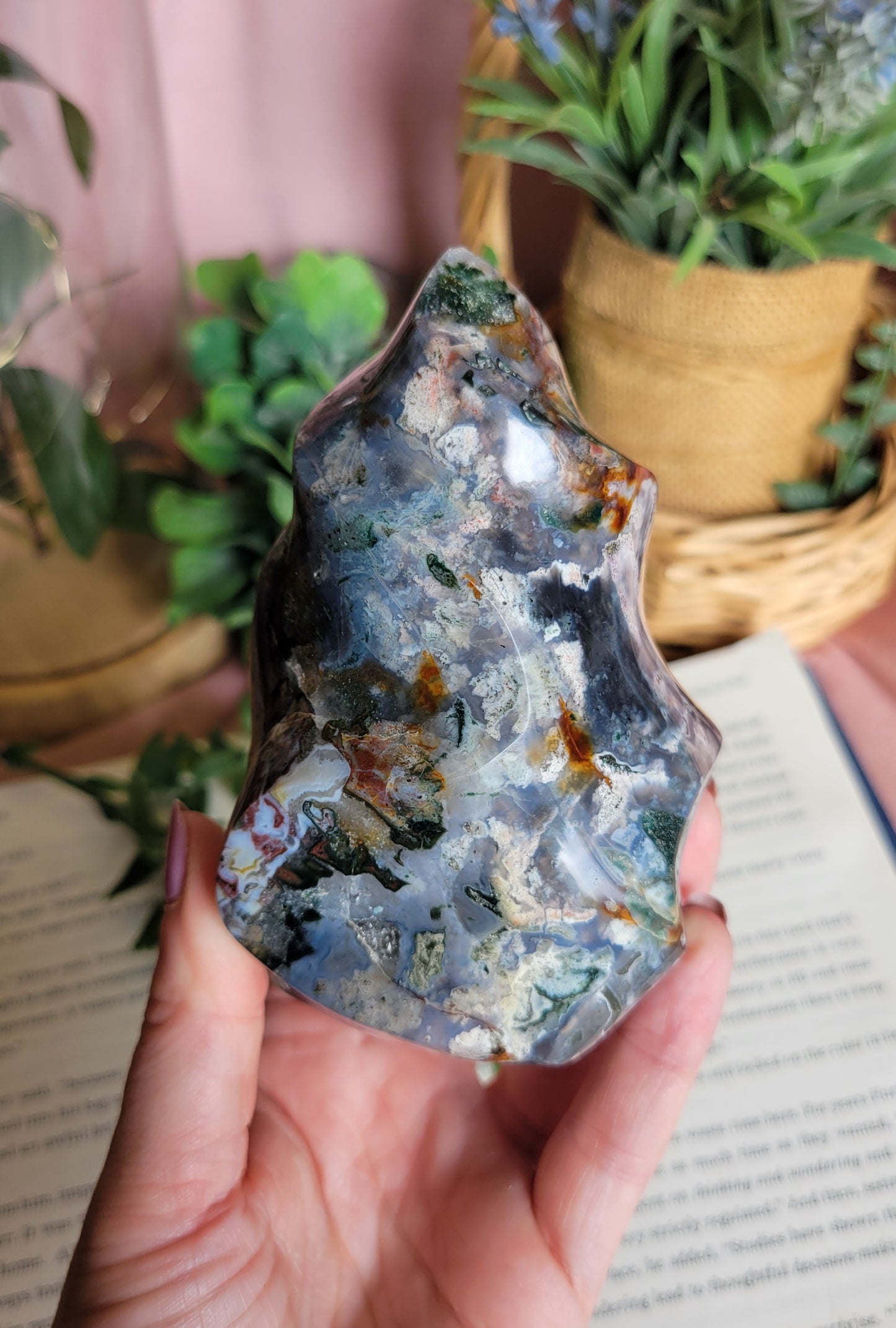 Moody cosmic jasper flame
