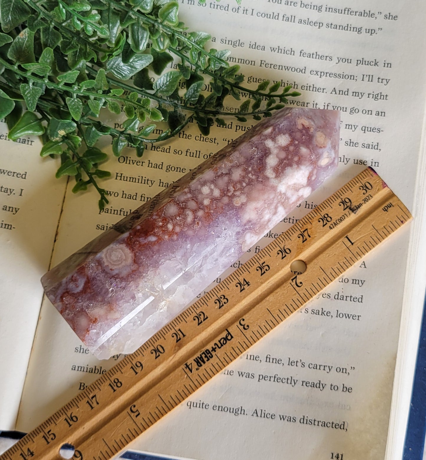 High quality pink amethyst tower