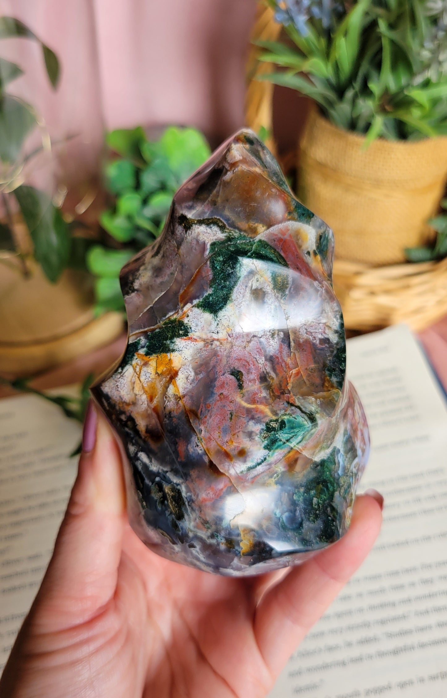 Moody cosmic jasper flame
