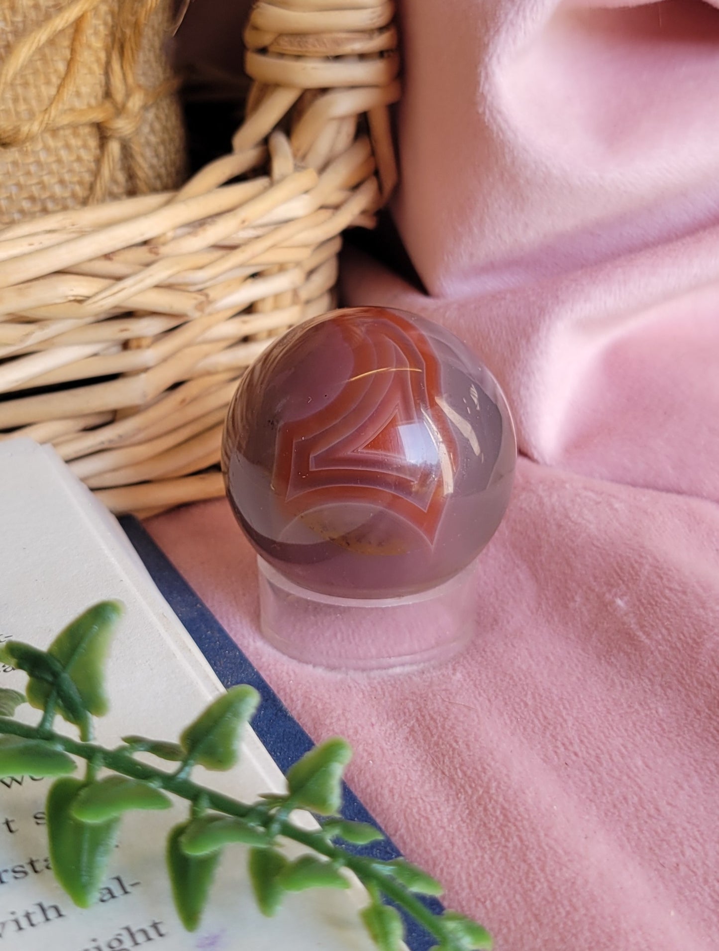 41mm Swazi agate sphere